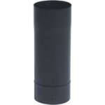 Tuyau acier mail noir mat - longueur 66 cm - diamtre 125 mm ten