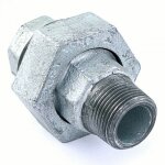 Union fonte conique mle / femelle - filetage 15 / 21 galvanis codital