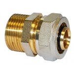 Union m�le � compression pour tube multicouche - m15x21 - diam 16 mm boutt�
