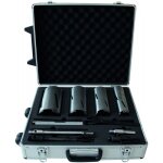 Valise 5 scies cloches diamant pour perforateur et perceuse leman