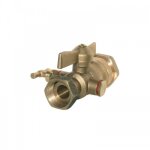 Vanne apr�s compteur � purge pour raccordement direct sur poly�thyl�ne � 25 �crou � 20 / 27 codital