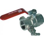 Vanne boisseau sphrique - manette et purge - passage intgral - ff 15x21 ezfitt