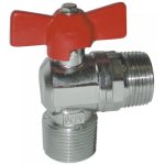 Vanne querre manette papillon - mm 20x27 ezfitt