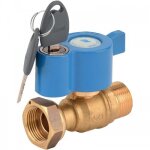 Vanne � sph�re pour compteur - cadenassable - 20x27 - m20x27 - sferalocking sferaco