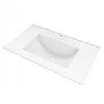 Vasque � encastrer rectangulaire en c�ramique ? 81 x 46 x 17 cm aurlane