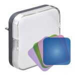 Veilleuse  led avec dtecteur crpusculaire + 4 tiquettes legrand