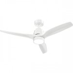 Ventilateur de plafond lumin'air 90 cm blanc axelair