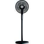 Ventilateur sur pied r�glable - 12 vitesses - noir - tornade axelair