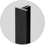 Verri�re int�rieure 6 carreaux 108 x 183, 2 cm noir sabl� kit atelier