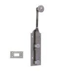 Verrou en applique -  coulisse - acier brut - longueur 250 mm - midi bourg industries