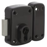 Verrou en applique - pour cylindre europen - 110 mm - anthracite - arnov iseo