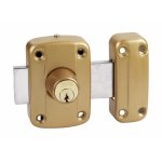 Verrou en applique -  double cylindre - s' entrouvrant - city 160 iseo