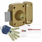 Verrou en applique - haute sret - cylindre double - isr 50 iseo