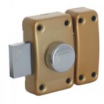 Verrou en applique - sans cylindre -  bouton intrieur seul iseo