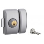 Verrou en applique - universel -  double cylindre - 45 mm - argent fth thirard