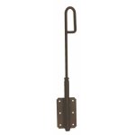 Verrou baonnette en applique - acier noir - tige de 16 x 400 mm torbel