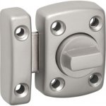 Verrou à bouton tournant plat - largeur du coffre 30 mm - drd abus Verrou à bouton tournant plat - largeur du coffre 30 mm - drd abus