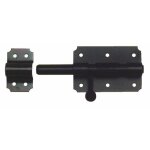 Verrou de box - poxy noir - platine 90x72 mm - pne 14 mm torbel