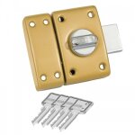 Verrou cylindre / bouton - 40 mm - bronze - classik abus Verrou cylindre / bouton - 40 mm - bronze - classik abus