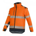 Veste softshell - haute visibilit - orange fluo - sherpa - l t2s