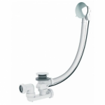 Vidage baignoire universel nf -  cble 650 mm - siphon orientable valentin