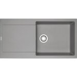 vier encastrable - fragranit - 1 cuve + gouttoir - coloris stone - mrg611 - xl franke