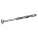 Vis  bois agglomr - tte fraise - torx - inox a4 - 5x80 / 50 - b100 acton