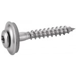 Vis � bois t�te frais�e bomb�e inox a2 filetage partiel et rondelle epdm - 4, 5 x 45 - x100 acton
