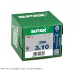 Vis bois - t�te frais�e r�duite - pz - zingu� blanc - 3x10 - b1000 spax