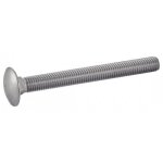 Vis � m�taux t�te ronde collet carr� filetage total - inox a2 din 603 - 10x50 - x50 acton