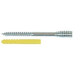 Vis pour pose de menuiseries bois sur maonnerie - double filet - 6 x 100 mm - top - roc ing fixations ...