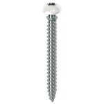 Vis de pose menuiserie pvc et aluminium - 6x70 - blanc - framex cli mustad