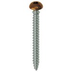 Vis de pose menuiserie pvc et aluminium - 6x70 - marron - framex cli mustad
