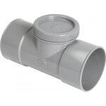 T de visite avec bouchon en pvc - femelle - femelle -  100 mm - g2t nicoll