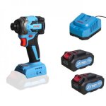 Visseuse � chocs sans fil 20v - 230 nm + 2 batteries 4ah - fcid230lx - 2b1c leman
