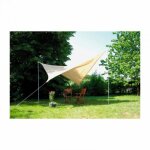 Voile d'ombrage carr florida beige - 360x360cm + accessoires confortex