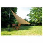 Voile d'ombrage triangle miami beige - 300x300x360 cm + accessoires confortex
