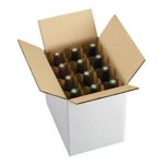 Caisse amricaine  rabats normaux blanche 336 x 247 x 306 mm lne 1. 2 scb336247306
