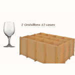 Croisillons montes 12 cases - verre - lot de 2 cdlotcv