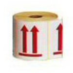 tiquette auto - adhsive sigle  fleche  100 x 120 mm esf