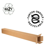 Tube carton carr 100 x 100 x 900 mm pc20 kraft tc101090