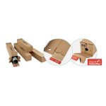 Tube carton carr avec fermeture auto adhsive 108 x 108 x 860 mm pc20 kraft tca10810886