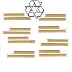 Tube Écru bouts pinces 620 x Ø 60 mm tt60620 Tube Écru bouts pinces 620 x Ø 60 mm tt60620