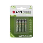 Agfaphoto rechargeable micro aaa 4 pices - piles