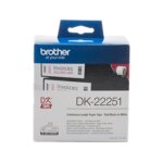 Brother dk - 22251 noir et rouge sur blanc (62 mm)