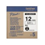 Brother hge - 231v5 - (12 mm) - noir sur blanc - ruban Brother hge - 231v5 - (12 mm) - noir sur blanc - ruban