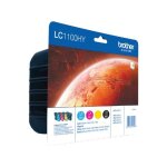 Brother lc - 1100hyvalbp - 4 couleurs - cartouche d'encre - grande capacit� - multipack