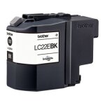 Brother lc - 22ebk - noir - cartouche d'encre