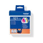 Brother lc - 521val - 4 couleurs - cartouche d'encre - multipack