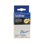 Brother tc - 601 - (12 mm) - noir sur jaune - ruban